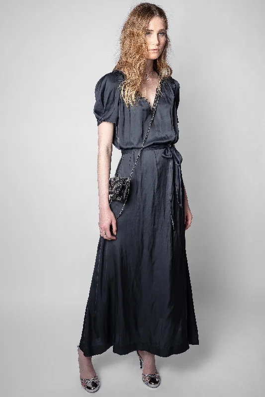 Blowout Sale winter dressRity Satin Dress