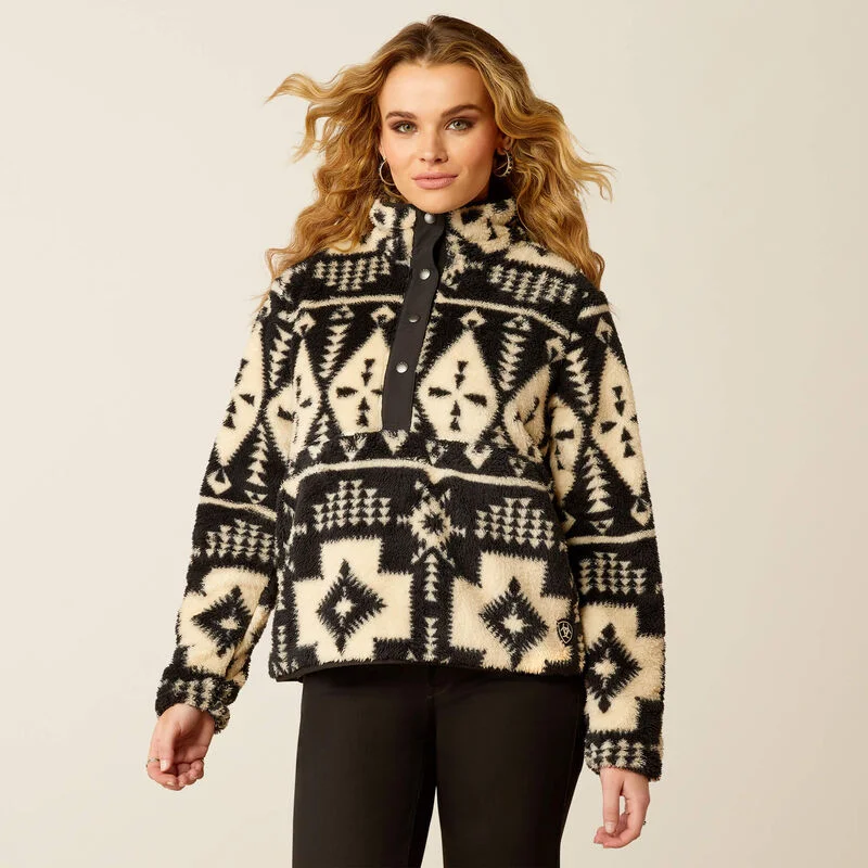 Price Rollback warm trench coatWomen's Ariat Berber Snap Front Sweatshirt - Winslow Southwest Print