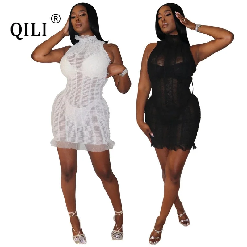 Take Advantage long coatQILI New Sexy Sheath Gauze Mini Women Dress Perspective Lace Solid Dress Black Write Dress Club Party Ladys Dresses summer dress Take Advantage long coatQILI New Sexy Sheath Gauze Mini Women Dress Perspective Lace Solid Dress Black Write Dress Club Party Ladys Dresses summer dress