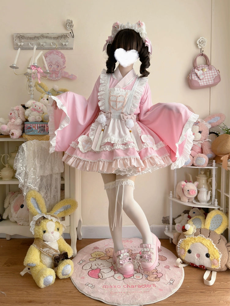 Hurry In fitted dressHanguliang~Sweet Meow Nurse~Maid Lolita Skirt Set Kawaii Lolita Dress