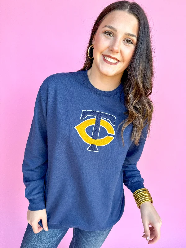 Quick Sale sleek zip-up hoodiefitness lifestyle hoodieTattnall Chenille Patch Sweatshirt
