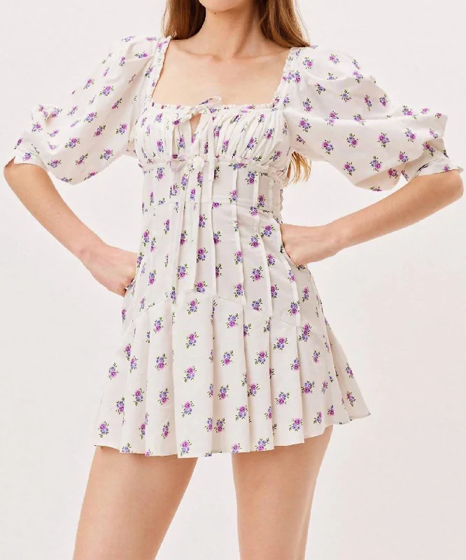 Flash Deals draped dressViola Mini Dress in White