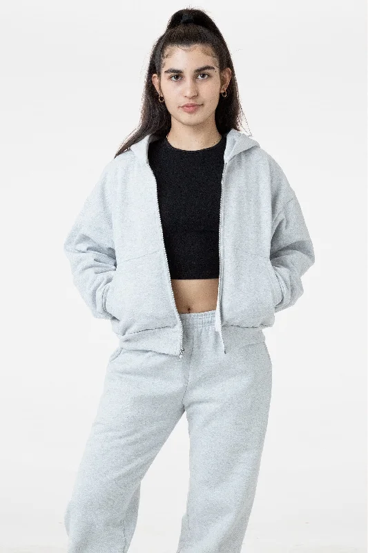 New Arrival minimalistic workout hoodieHF16 - Heavy Fleece Cropped Zip-Up Hoodie (Piece Dye)