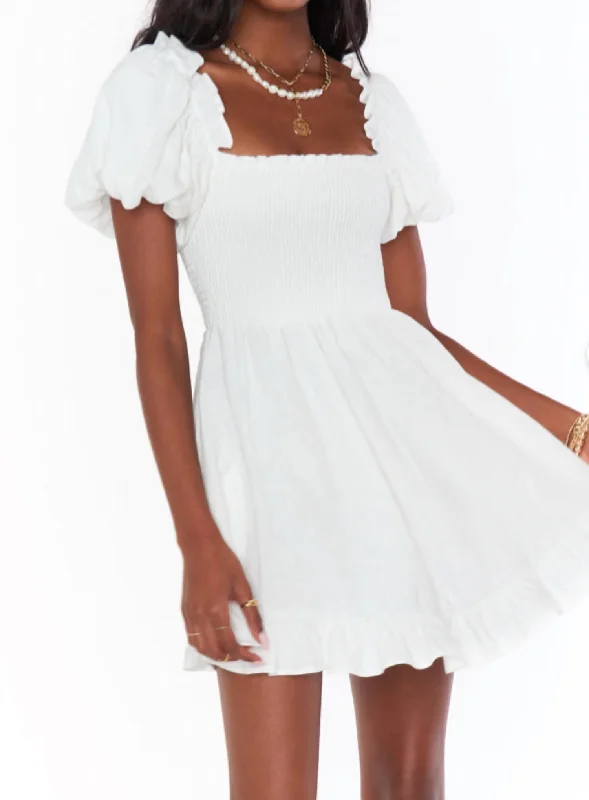Act Now office dressColvin in White Linen