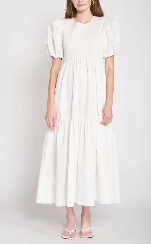 Lowest Price comfy dressMaru Midi Dress in Off White