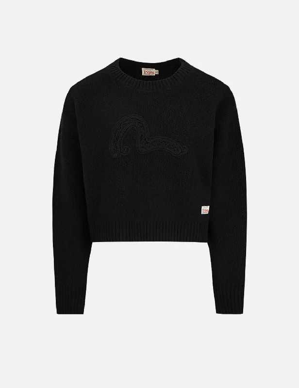 Last Chance fashion sportswear hoodieTexture Seagull Knitted Sweater