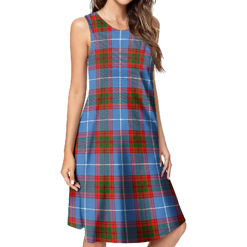 Price Drop Skirving Tartan Womens Casual Dresses