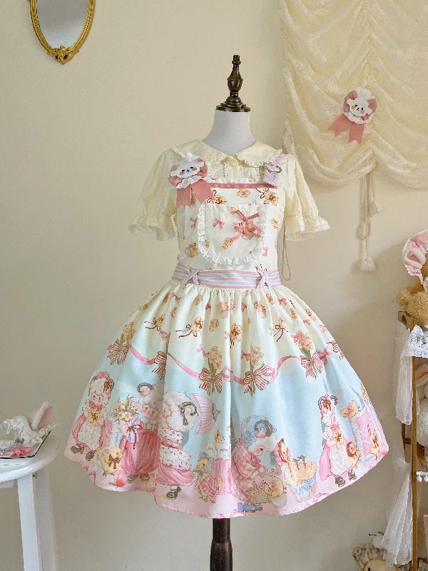 ivory color salopette