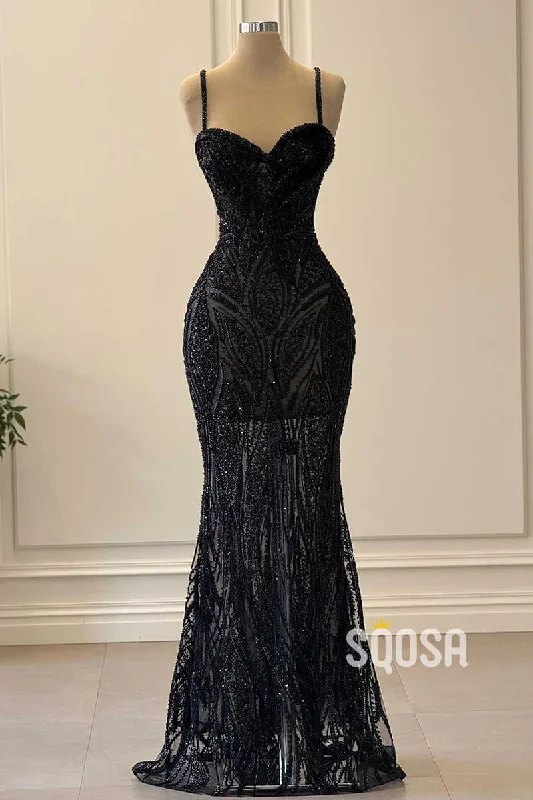 Can't Miss off-shoulder dressSweetheart Spaghetti Straps Beaded Sheer Party Prom Evening Dress QP3424 Can't Miss off-shoulder dressSweetheart Spaghetti Straps Beaded Sheer Party Prom Evening Dress QP3424