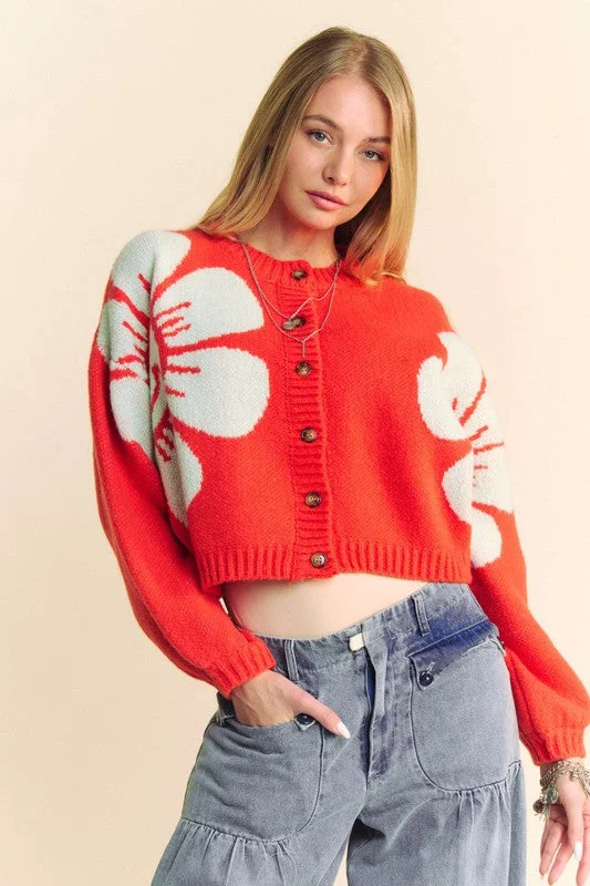 Deal of the Week fitted workout hoodieDavi & Dani Flower Contrast Round Neck Long Sleeve Cardigan Deal of the Week fitted workout hoodieDavi & Dani Flower Contrast Round Neck Long Sleeve Cardigan