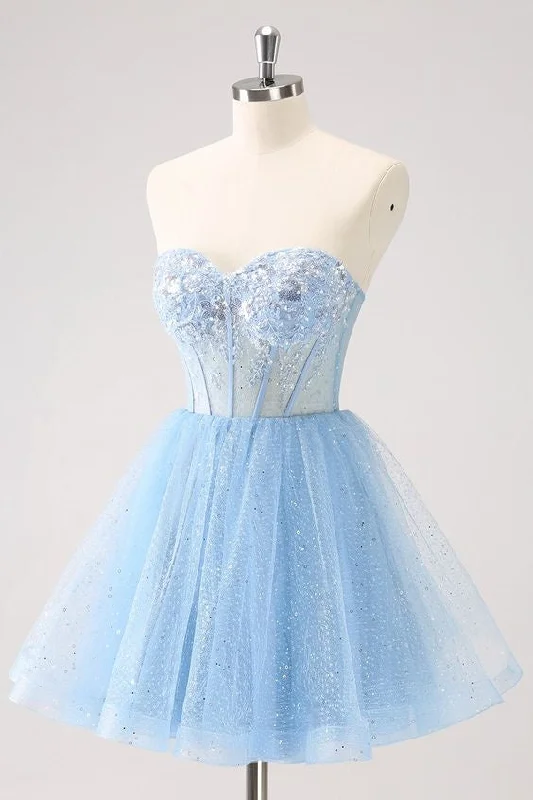 YEAR-End Clearance casual slip dressBlue Sequins A Line Sweetheart Corset Short Cocktail Homecoming Dress YEAR-End Clearance casual slip dressBlue Sequins A Line Sweetheart Corset Short Cocktail Homecoming Dress
