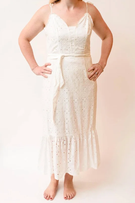 Today Only comfy maxi dressSeryne Eyelet Midi Dress In White