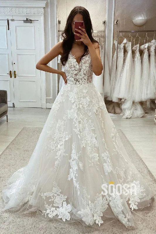 Price Rollback form-fitting dressTulle A-Line V-Neck Spaghetti Straps Sleeveless Lace Applique Boho Wedding Dress QW8113 Price Rollback form-fitting dressTulle A-Line V-Neck Spaghetti Straps Sleeveless Lace Applique Boho Wedding Dress QW8113