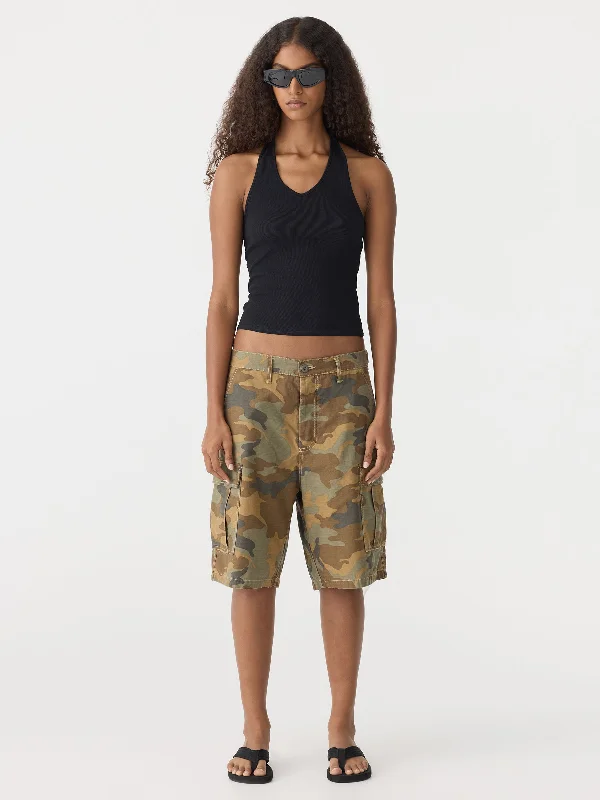 New Markdowns streetwear gym sweatshirtRib Halter Neck Tank