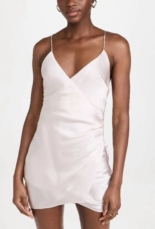 Steals and Deals off-shoulder dressLeah Silk Dress in Pearl