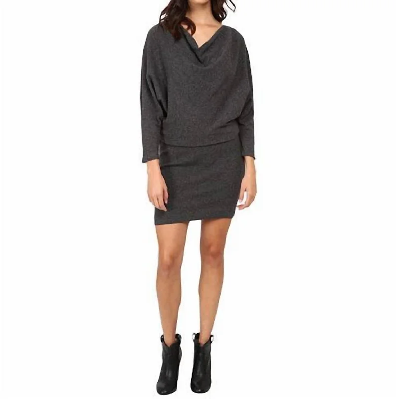 Value Deals ruched dressAthel B Sweater Dress In Heather Charcoal
