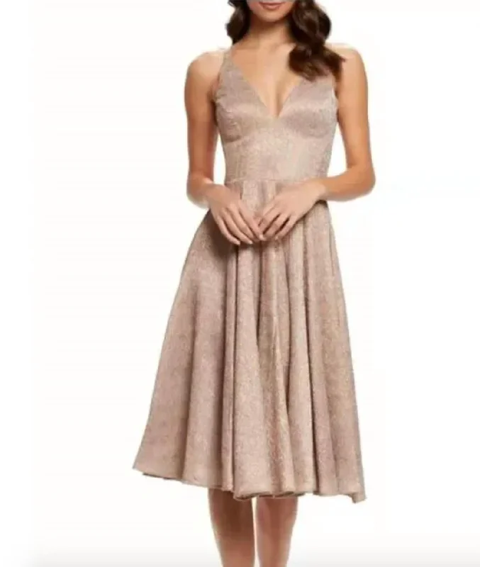 Savings Galore structured dressDelilah Dress In Rose Gold