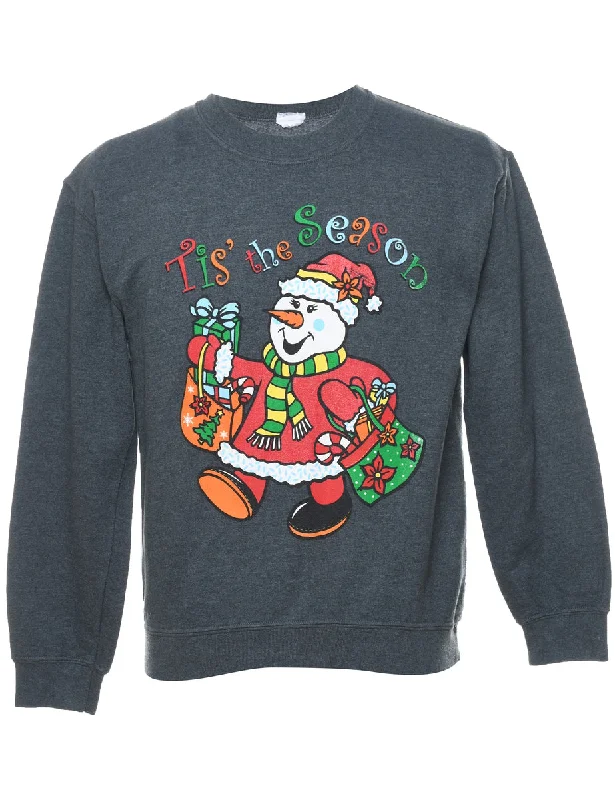 Sale Event cozy winter coatSanta Claus Christmas Sweatshirt - S