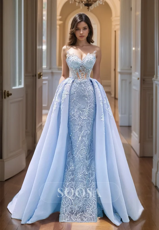 Don't Miss fitted cocktail dressA-Line Sleeveless Sweetheart Floor-Length Beaded Prom Dress with Floral Appliqued