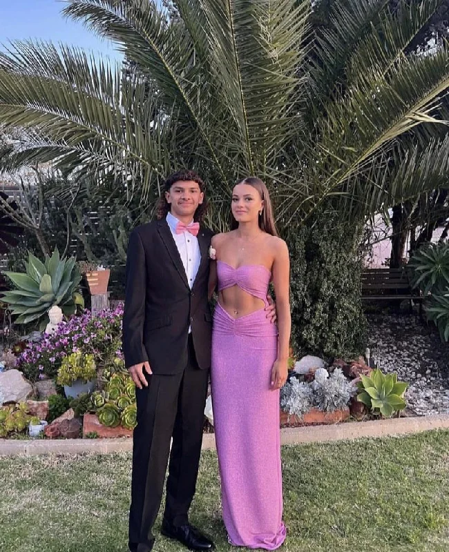 Buy Now casual evening dressElegant Purple Sheath/Column Prom Dress Formal Gown Y3017