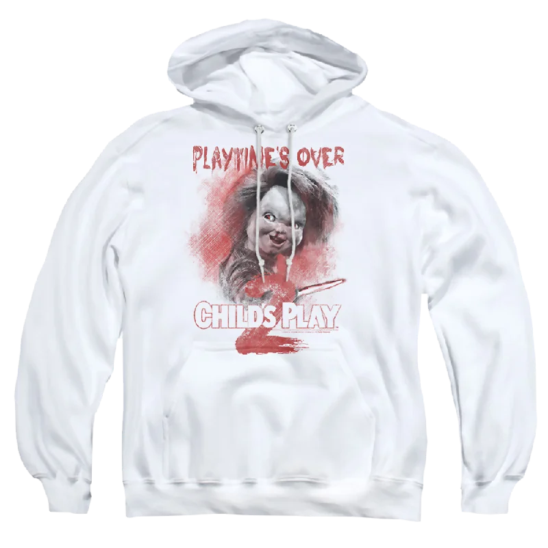 Huge Savings relaxed fit hooded sweatshirtChild's Play Playtimes Over - Pullover Hoodie Huge Savings relaxed fit hooded sweatshirtChild's Play Playtimes Over - Pullover Hoodie