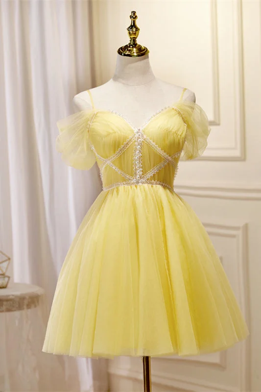 Value Deals classic fit-and-flare dressYellow Off-the-Shoulder Lace Beaded Straps Homecoming Dress Value Deals classic fit-and-flare dressYellow Off-the-Shoulder Lace Beaded Straps Homecoming Dress