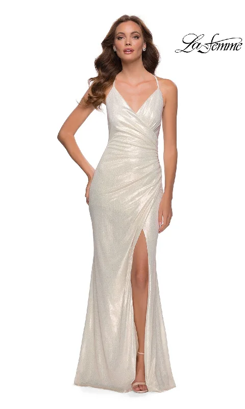 Limited Availability sleek midi dressLa Femme 29707 Formal Prom Dress