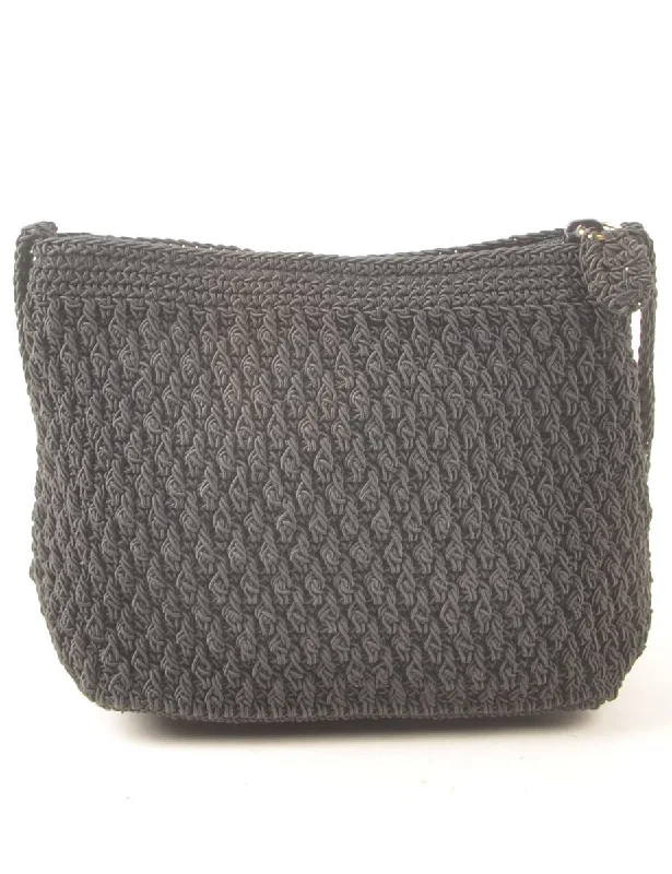 Factory Direct Sale cozy fleece coatWoven Black Bag - S
