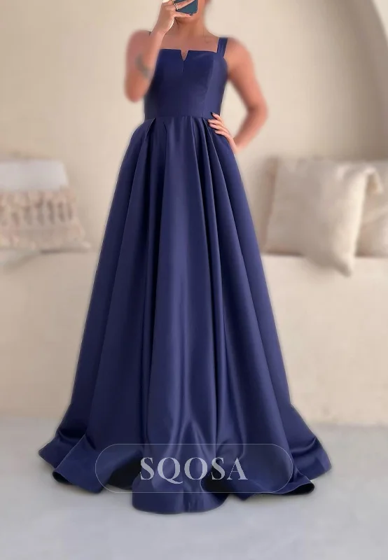 Don't Wait backless dressSatin A-Line Sleeveless  Empire Party Prom Evening Dress QP3557