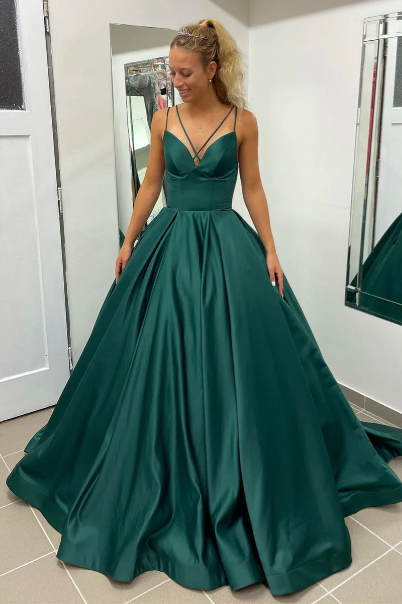 Clearance Items comfy maxi dressCasual Satin A-Line V-Neck Sleeveless With Train Prom Dress Clearance Items comfy maxi dressCasual Satin A-Line V-Neck Sleeveless With Train Prom Dress