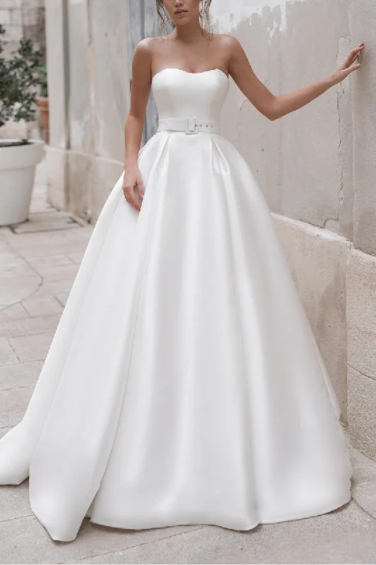 Today Only long-sleeve floral dressBall Gown Satin Wedding Dress with Detachable Shawl Rustic Bridal Gown QW2274 Today Only long-sleeve floral dressBall Gown Satin Wedding Dress with Detachable Shawl Rustic Bridal Gown QW2274