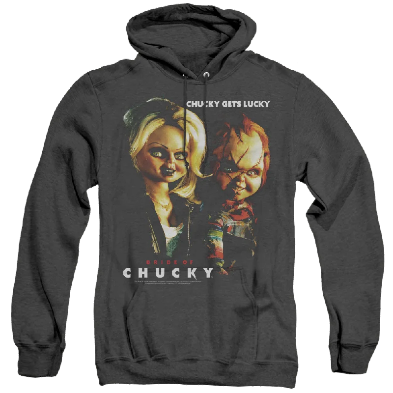 Deep Discounts bold hoodie with logoChild's Play Chucky Gets Lucky - Heather Pullover Hoodie
