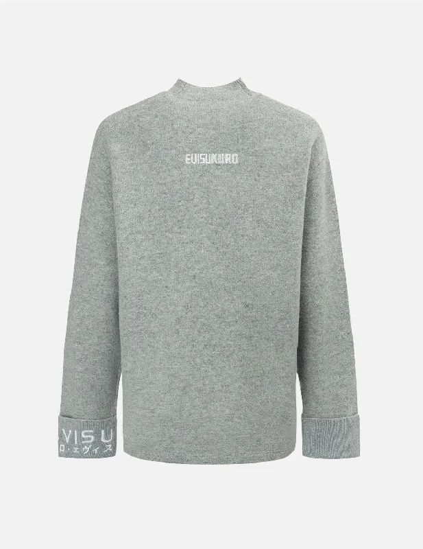 Sale Event eco-friendly fitness hoodieLogo Embroidery Mock Neck Sweater