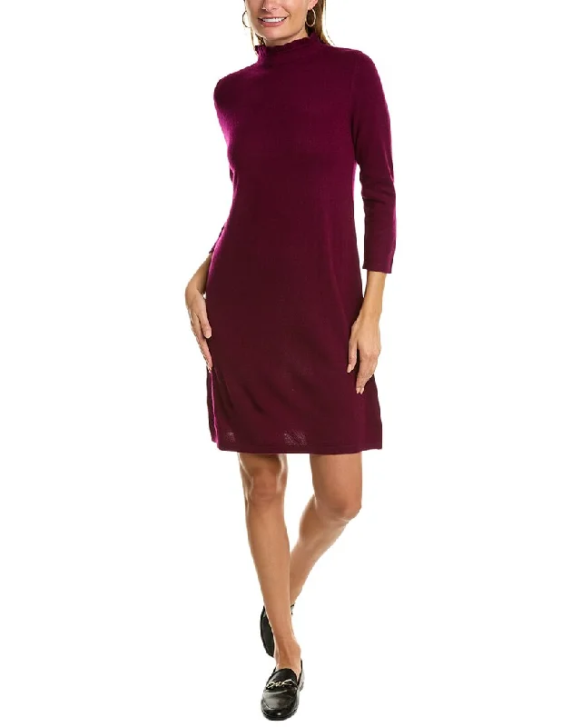 Exclusive Offers trendy wrap dressForte Cashmere Ruffle Neck Cashmere Sweaterdress