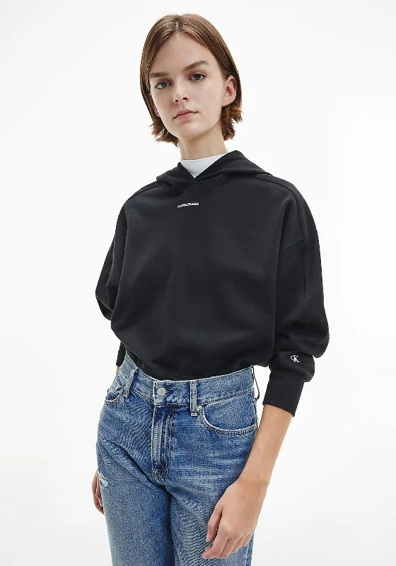 Today’s Deal oversized hooded sweatshirtCalvin Klein Jeans Micro Branding Hoodie, Black Today’s Deal oversized hooded sweatshirtCalvin Klein Jeans Micro Branding Hoodie, Black