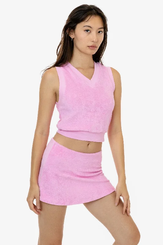 Bargain Bin gym ready hoodieRLT357 - Loop Terry V-Neck Vest