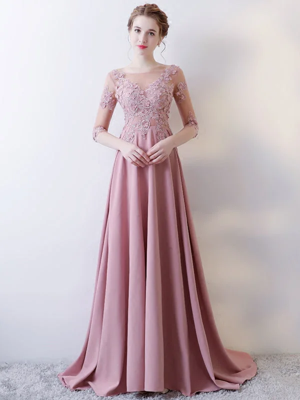 Deal Frenzy Beautiful Prom Dresses Scoop A-line Short Train Sexy Prom Dress/Evening Dress JKL437