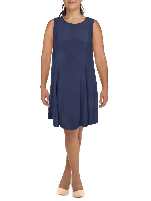 Limited Time boho dressPlus Womens Jersey Solid Shift Dress