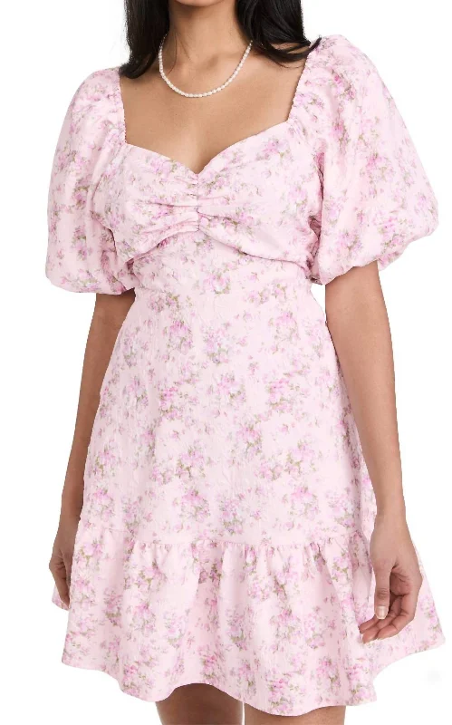 Instant Discount A-line dressFloral Mini Dress In Pink