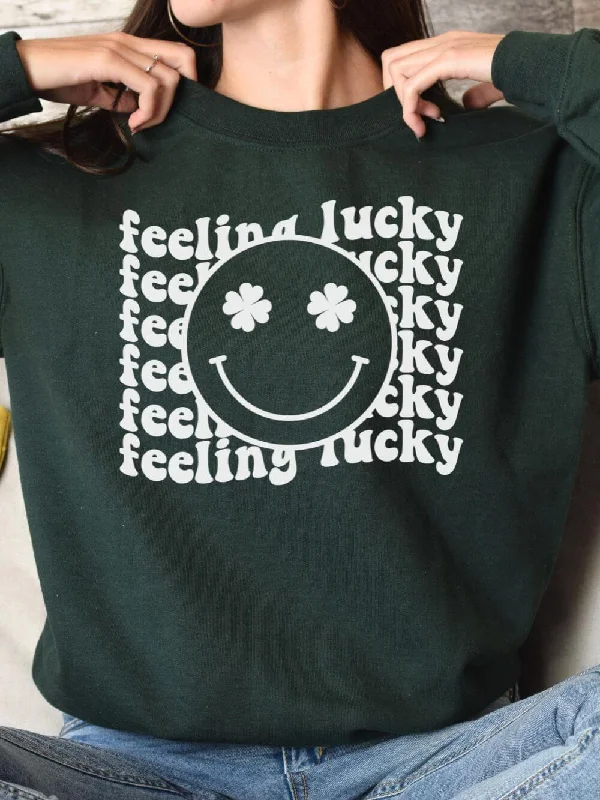 Super Savings breathable gym hoodieFeeling Lucky Smiley Face Shamrock St. Patrick's Day Unisex Heavy Blend™ Crewneck Sweatshirt - Many Colors Super Savings breathable gym hoodieFeeling Lucky Smiley Face Shamrock St. Patrick's Day Unisex Heavy Blend™ Crewneck Sweatshirt - Many Colors