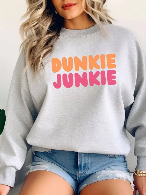 Today’s Deal trendy sports sweatshirtDunkie Junkie Unisex Heavy Blend™ Crewneck Sweatshirt for Coffee Lovers Today’s Deal trendy sports sweatshirtDunkie Junkie Unisex Heavy Blend™ Crewneck Sweatshirt for Coffee Lovers