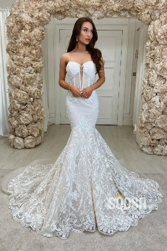 Loyalty Reward wrap-around dressPlunging V-neck Allover Lace Wedding Dress Mermaid Gown QW2675 Loyalty Reward wrap-around dressPlunging V-neck Allover Lace Wedding Dress Mermaid Gown QW2675