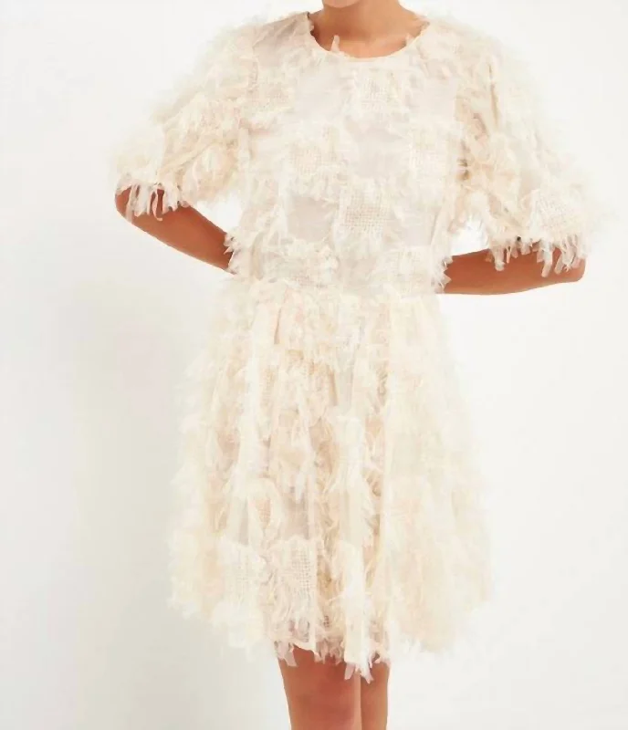 Massive Deals minimalistic dressFull Of Dreams Dress In Cream