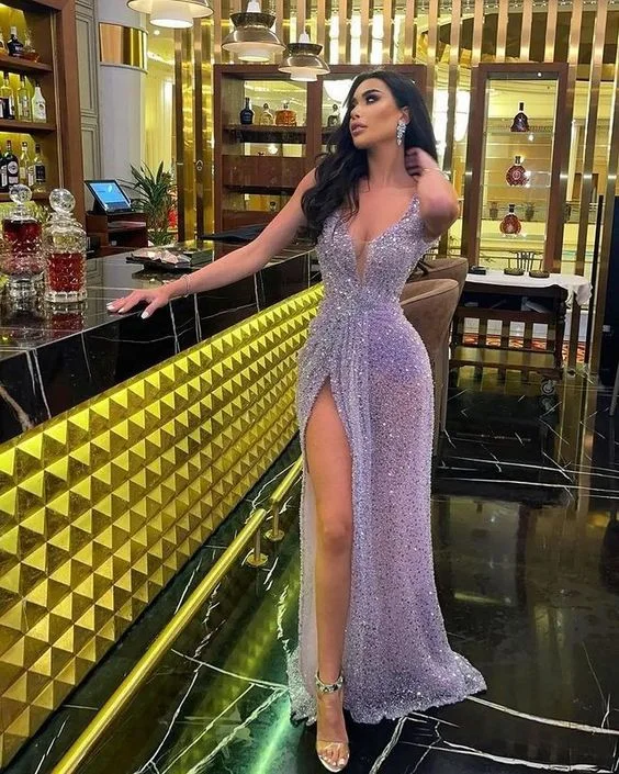 Overstock flowy evening dressPlunge V Neck Sequins Long Evening Dress Sexy Prom Dress Y47 Overstock flowy evening dressPlunge V Neck Sequins Long Evening Dress Sexy Prom Dress Y47