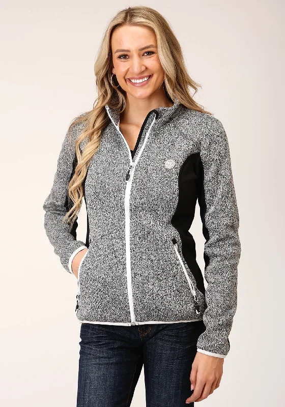 Super Bargain cold weather coatWOMENS SWEATER KNIT JACKET CHARCOAL BLACK TECH JACKET Super Bargain cold weather coatWOMENS SWEATER KNIT JACKET CHARCOAL BLACK TECH JACKET