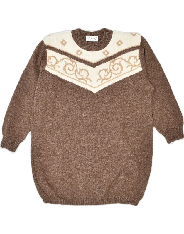 Members Only classic hoodieVITTORIA Womens Crew Neck Jumper Sweater UK 18 XL Brown Wool Members Only classic hoodieVITTORIA Womens Crew Neck Jumper Sweater UK 18 XL Brown Wool