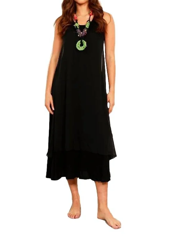 Doorbuster Deal trendy bodycon dressSheer Detail Maxi Dress In Black Multi