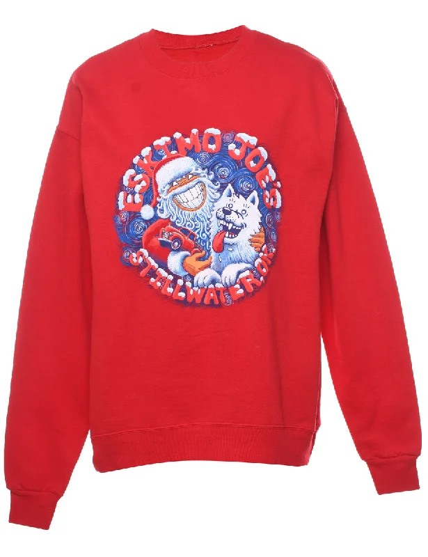Huge Discounts winter coatSanta Claus Christmas Sweatshirt - L