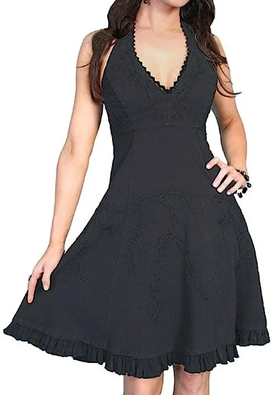 Price Fest tiered dressCantina Dress In Black
