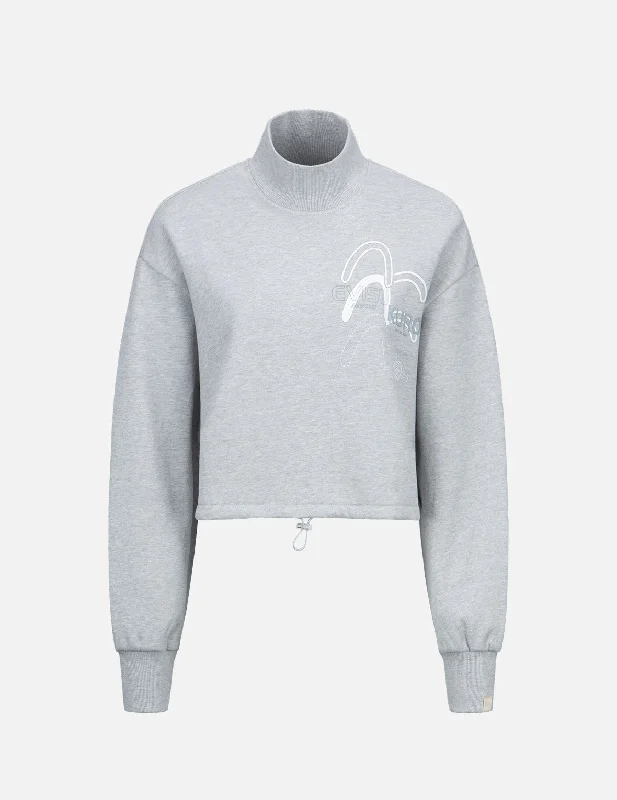Instant Discount lightweight workout sweatshirtTriple Seagull Print Turtle Neck Sweatshirt Instant Discount lightweight workout sweatshirtTriple Seagull Print Turtle Neck Sweatshirt